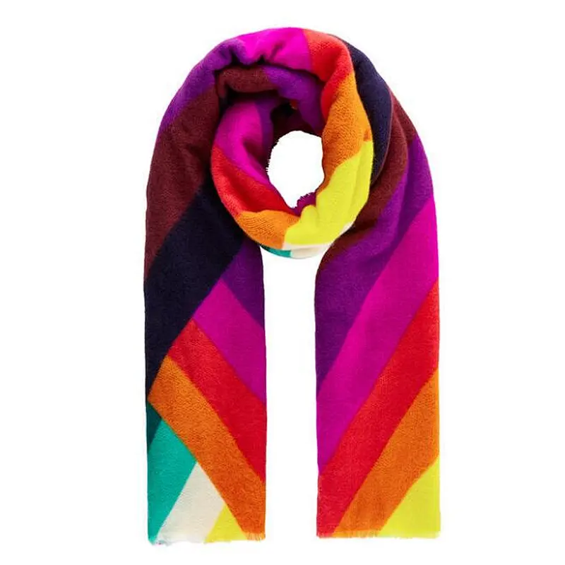 rainbow color scarf
