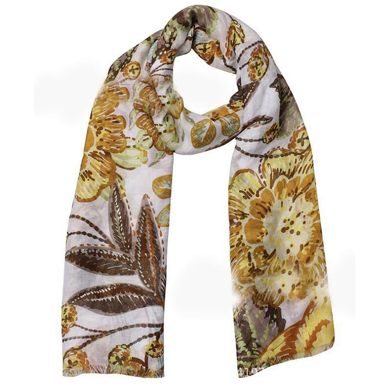 ladies flower scarf
