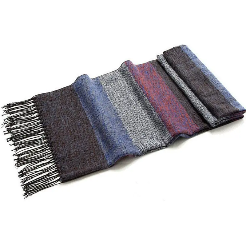 mix color pattern scarf simple fashion