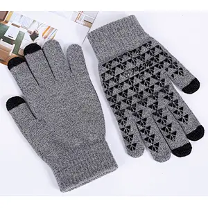 knit man gloves touch screen