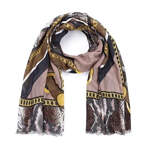 chain print ladies fashion scarf
