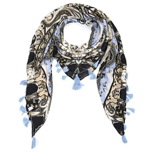 tassel chain print ladies scarf bandana