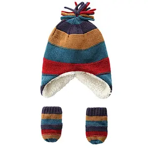 knit kids 2 pk beanie glove