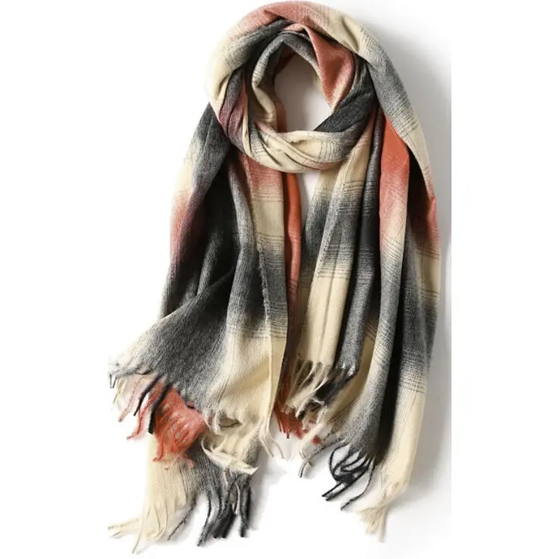 check pattern scarf simple fashion