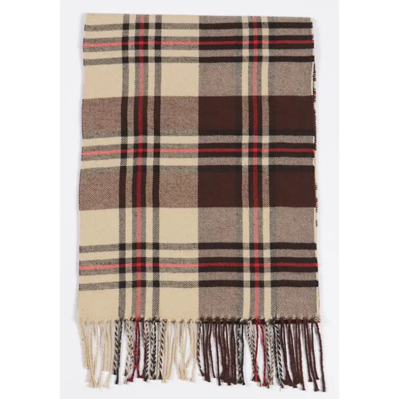 check pattern scarf simple fashion