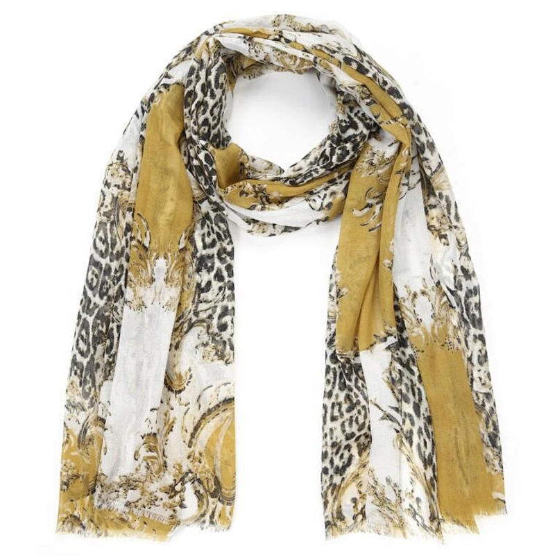 chain Leo print ladies scarf