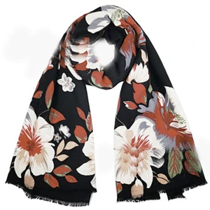 ladies flower scarf