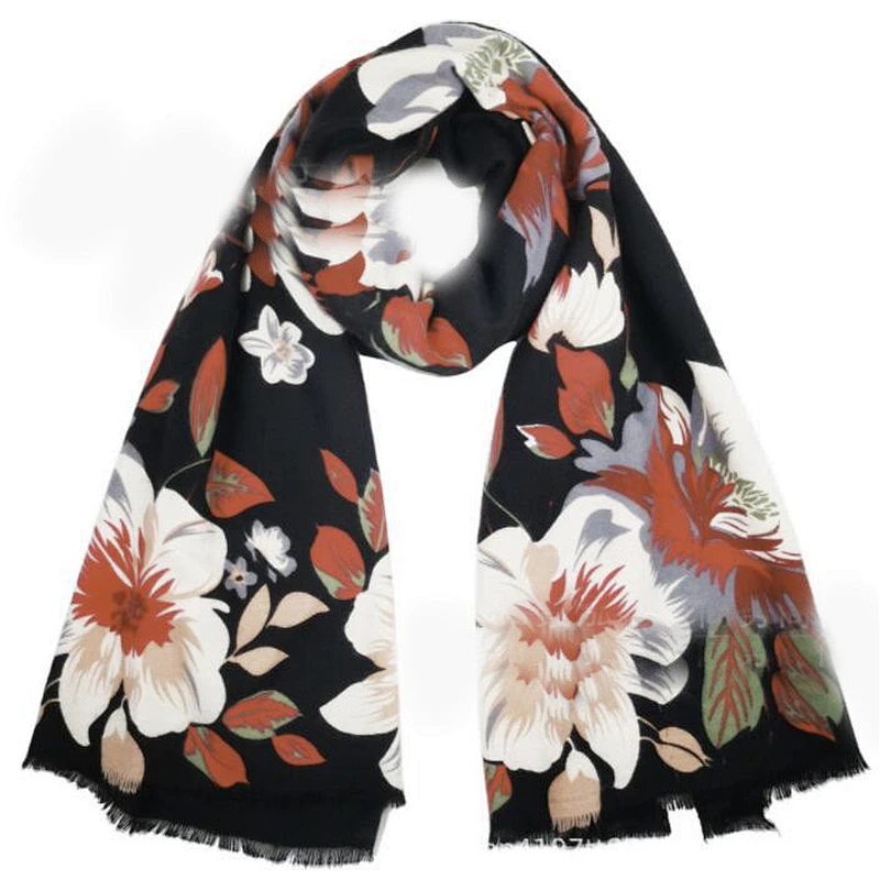 ladies flower scarf