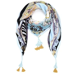 tassel chain print ladies scarf bandana