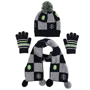 kids set 3pk beanie scarf glove