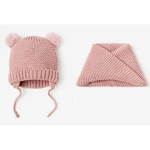 knit kids 2 pk beanie snood scarf
