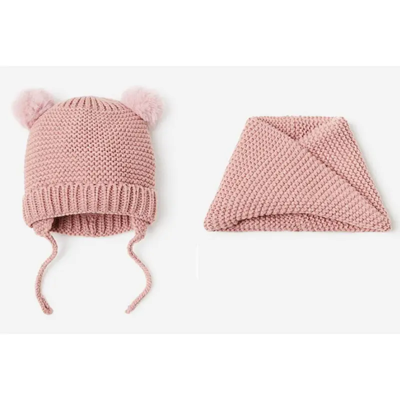 knit kids 2 pk beanie snood scarf