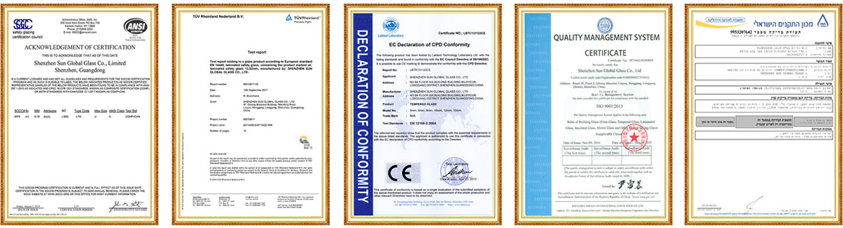 Certificates-jimy glass