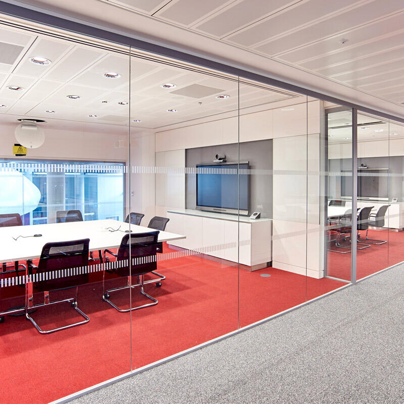 10mm tempered toughened glass room dividers office partitions wall