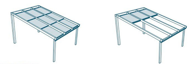 5+9A+5mm insulating glass retractable roof-Jimy Glass