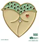 succulent lapel pin