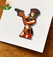 What are the materials for making metal badges?