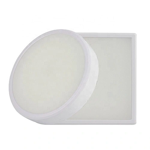 Nuevo diseño sin película SMD IP44 9w 15w 22w superficie de aluminio cuadrado redondo panel de luz led