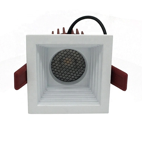 New recessed red white aluminium frame 7w 12w 7watt 12 watt cob led downlights round square
