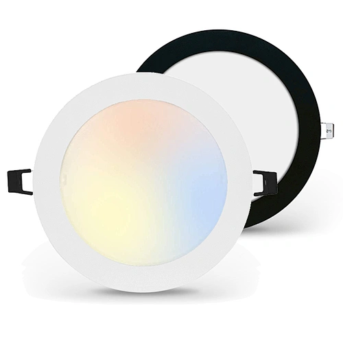3000K/4000K/5000K round ultra slim 12w 6inch color temperature adjustable 3cct in 1 recessed led downlight