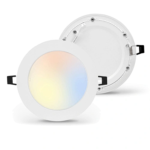 3000K/4000K/5000K selectable round ultra slim thin 6w 4inch 3cct in 1 recessed ceiling led panel light