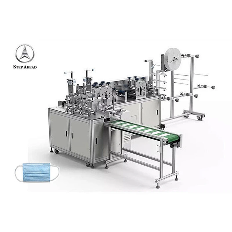 1+1Flat 3ply Mask Machine  Hight speed