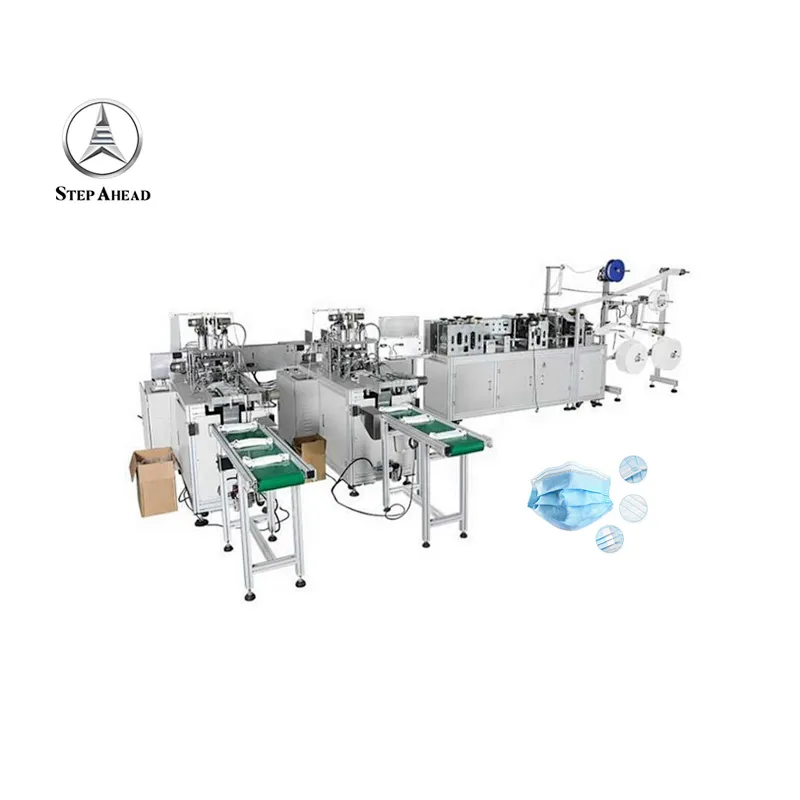 durable full automatic surgical 3 ply face mask making machine
