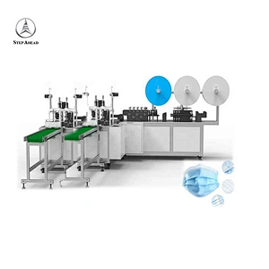fully automatic mask production line kids mask machine fold ear loop surgical mask making machine