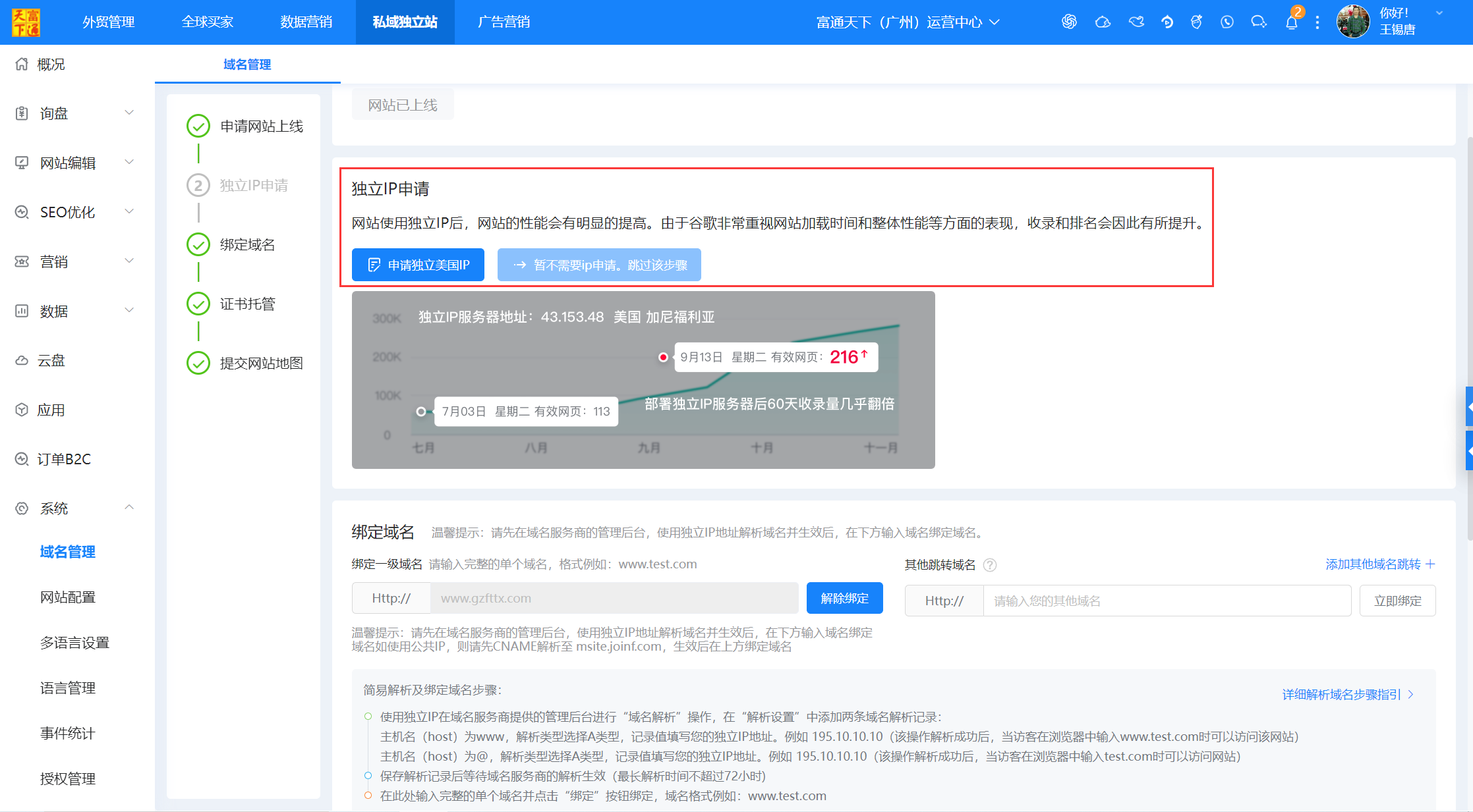 谷歌SEO之独立IP