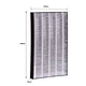 Midea air purifier composite filter FC-50TB2 is suitable for TB32 household bedroom formaldehyde and haze removal