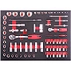 75PCS 1/4"&1/2"Socket Set stopkontak