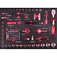 111PCS Auto Tool Set assortment tool set socket quick ratchet handle