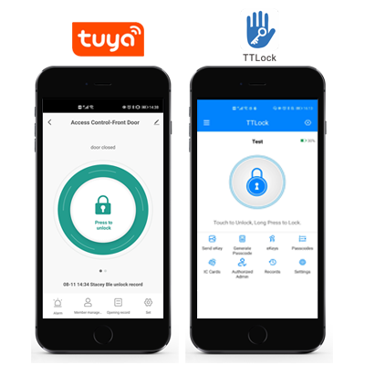 涂鸦APP或TTLock APP智能锁