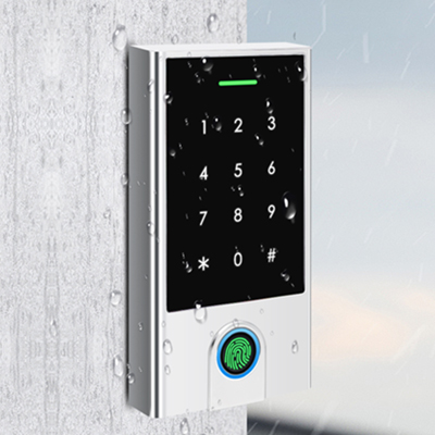 Sistema de control de acceso biométrico impermeable IP67 para uso en exteriores