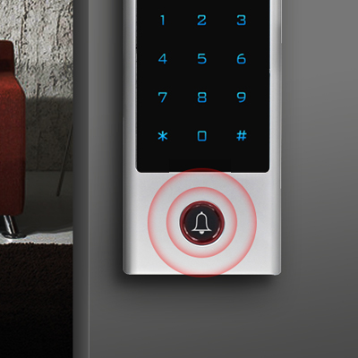 Doorbell call notification displayed in mobile access control app