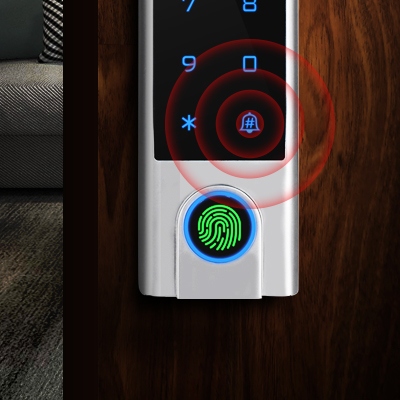 WIFI access control door lock with doorbell call notice