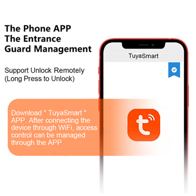 Unlocking the door remotely via TuyaSmart APP