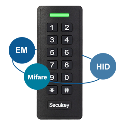 EM HID Mifare 卡键盘号码读取器