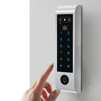 Unlock way of slim face recognition terminal