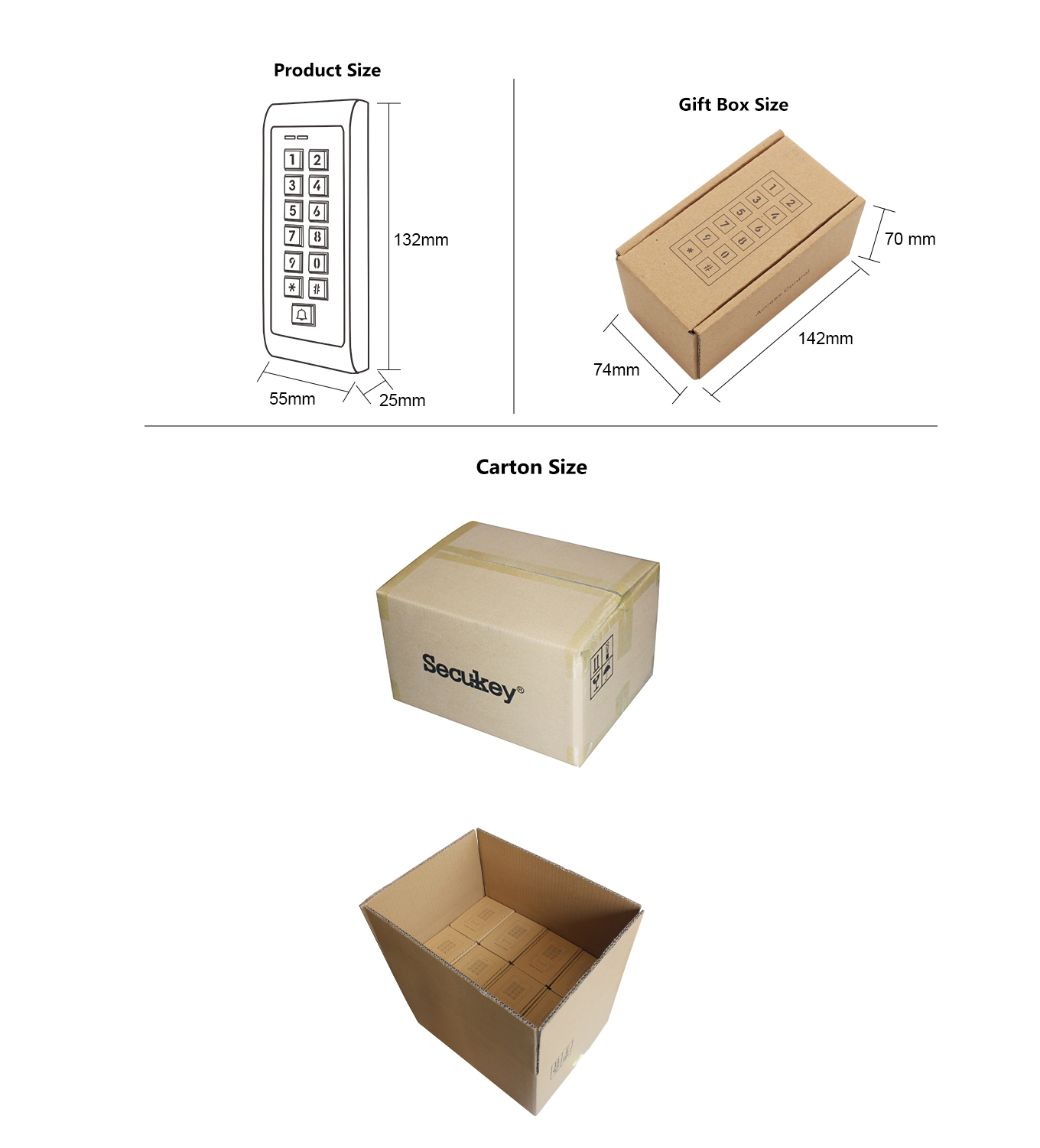 code keypad for access control Packing