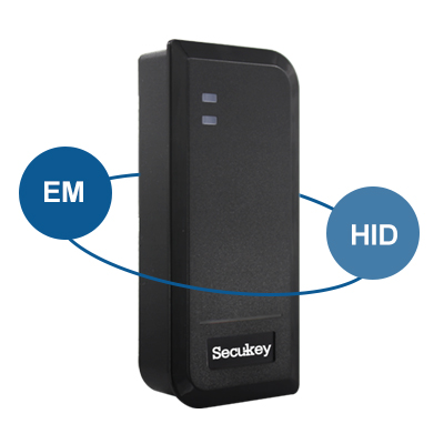 Type de carte lecteur S2-R wiegand 26 bits : cartes de proximité EM et HID 125 kHz