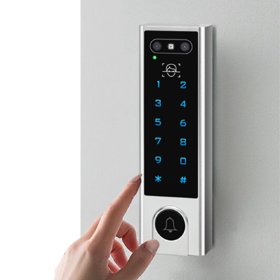 Acesso V3-WIFI 4 em 1: desbloqueio de aplicativo de smartphone, reconhecimento facial, entrada de código PIN e cartão EM ou Mifare