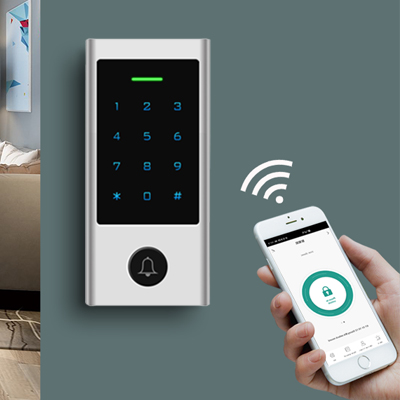 Remote door unlock via mobile app in WiFi access control system