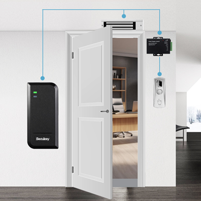 Eigenständiger RFID-Leser und Controller sowie Wiegand-Leser für eine einzelne Tür
