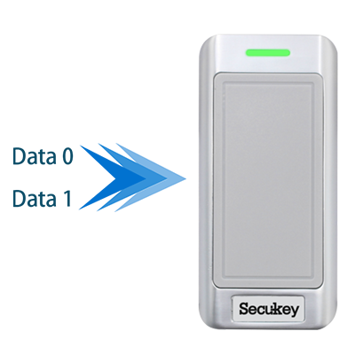wiegand card reader Wiegand output: EM 26 bits, Mifare 34 or 58 bits, HID auto-recognize
