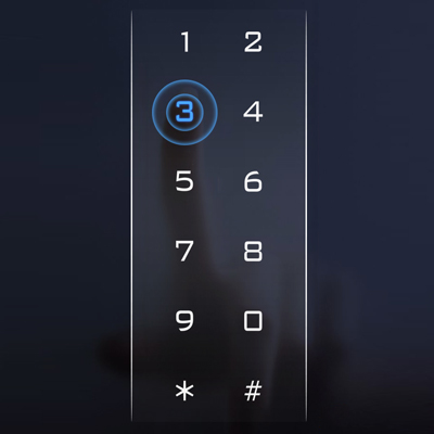 Wasserdichte Zugangskontrolle mit Touch-Tastatur und Hintergrundbeleuchtung