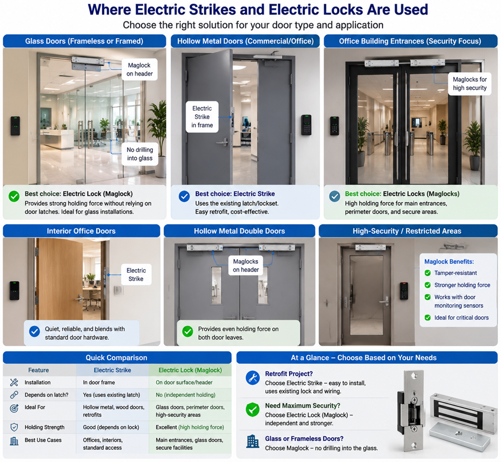 electric strike vs electric lock