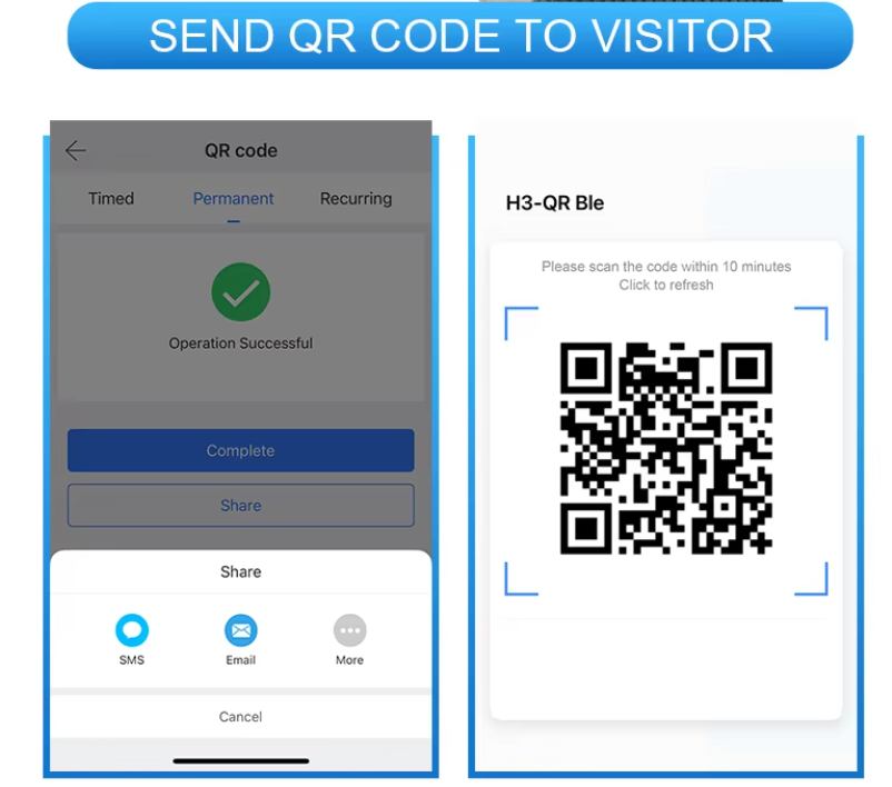 qr code access control 