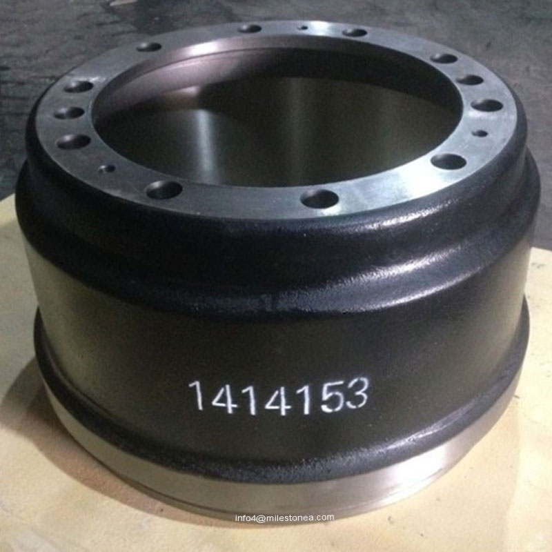 Tambor de freno resistente 1414153 de las piezas del camión de los recambios usado para Scania