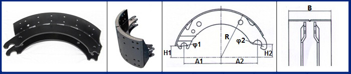 BPW 200 New Model Brake Shoe 05.091.27.83.0